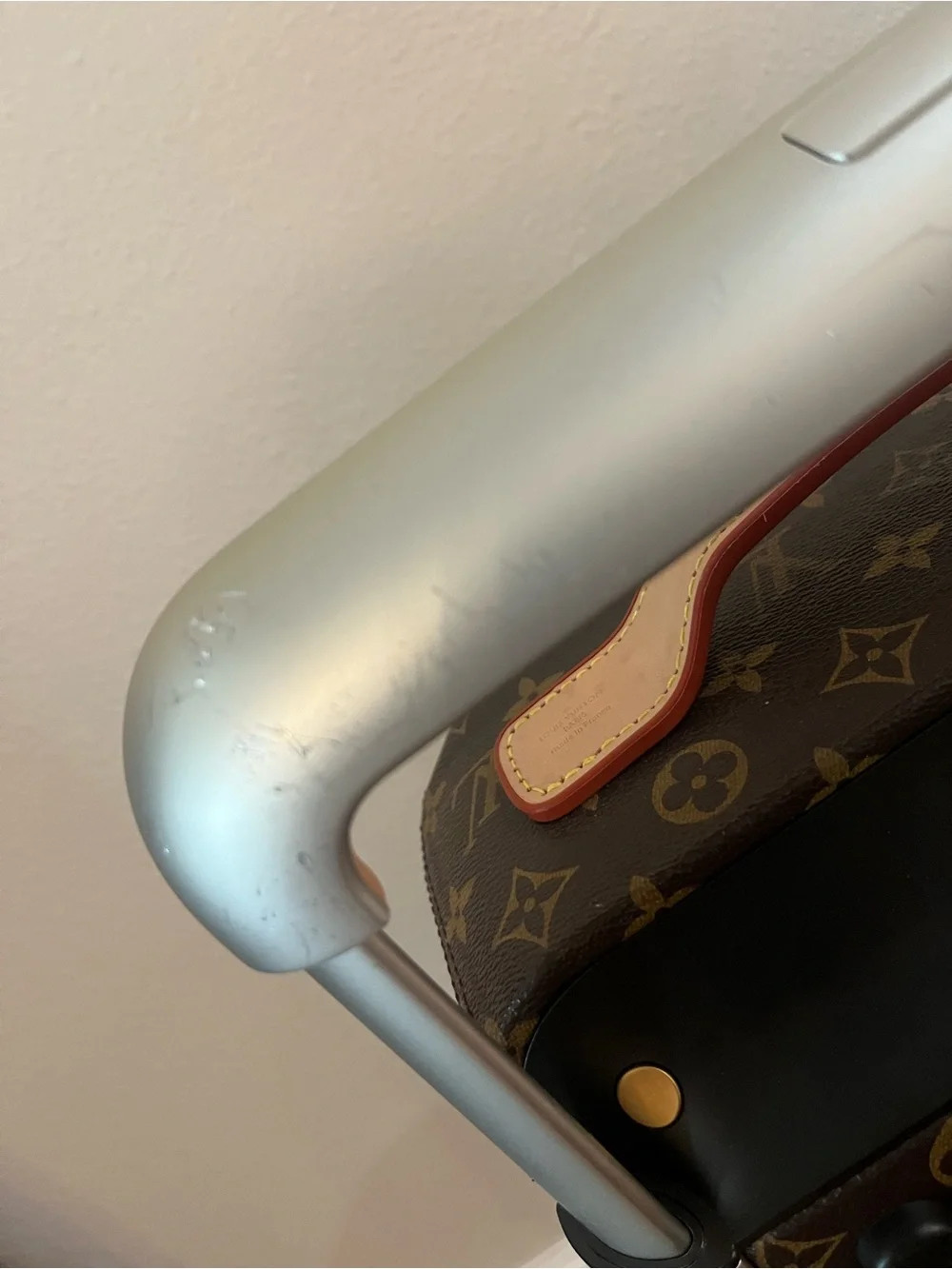 Louis Vuitton Monogram Canvas Trolley Bag in Brown with Tan Accents